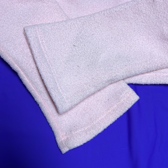 Capezio Ballet Pink Textured Fleece Crop Top P/S NWOT - Picture 4 of 5
